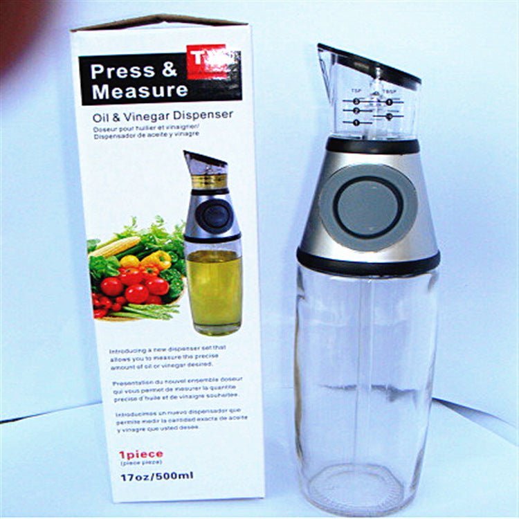 500ml Measurable Glass Bottle Oil Bottle Soy Bottle Kitchenware - MyMobile