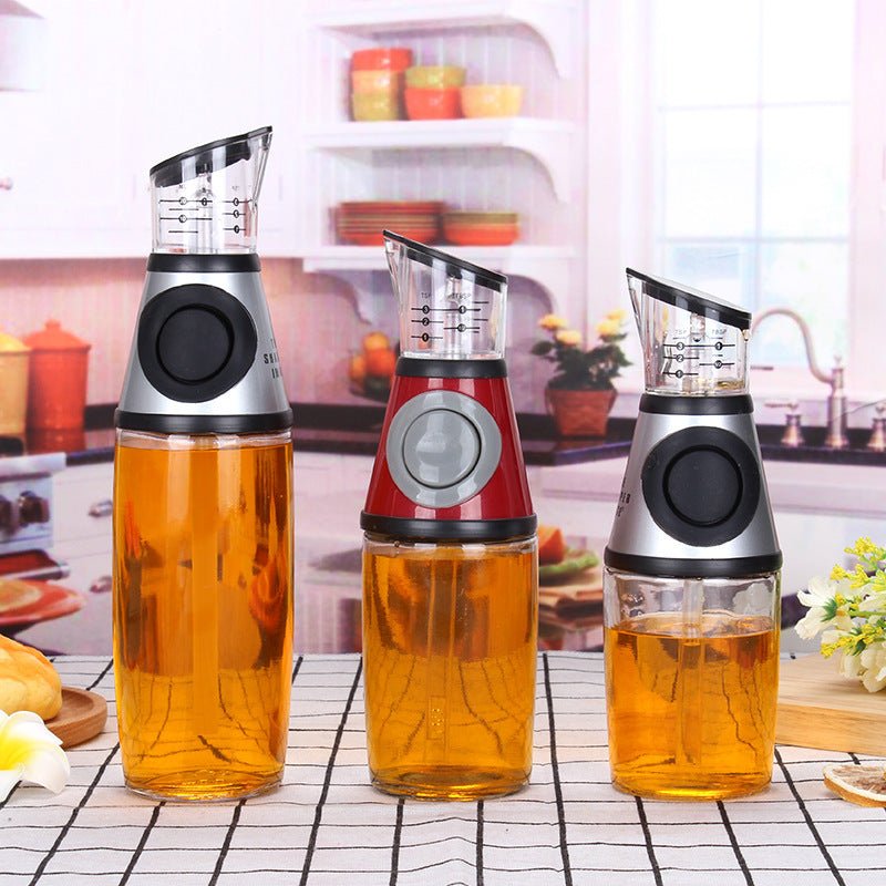 500ml Measurable Glass Bottle Oil Bottle Soy Bottle Kitchenware - MyMobile