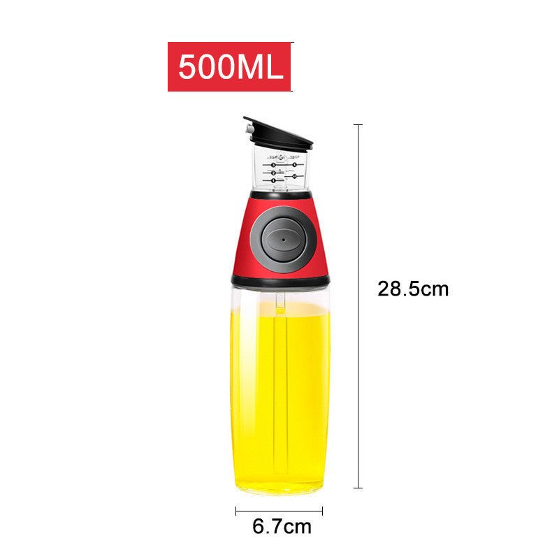 500ml Measurable Glass Bottle Oil Bottle Soy Bottle Kitchenware - MyMobile