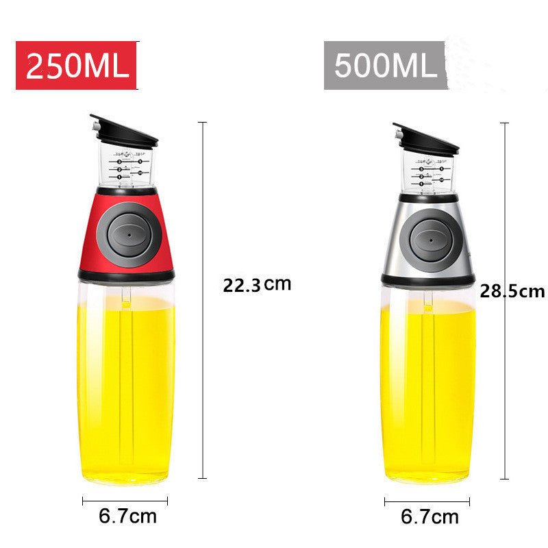 500ml Measurable Glass Bottle Oil Bottle Soy Bottle Kitchenware - MyMobile