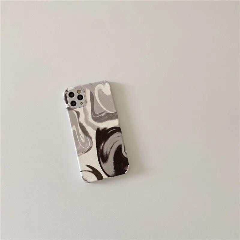 Cold Wind Black Grey Smudge Mobile Phone Case Online Only