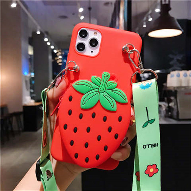 Cartoon silicone Wallet Case For Huawei P30