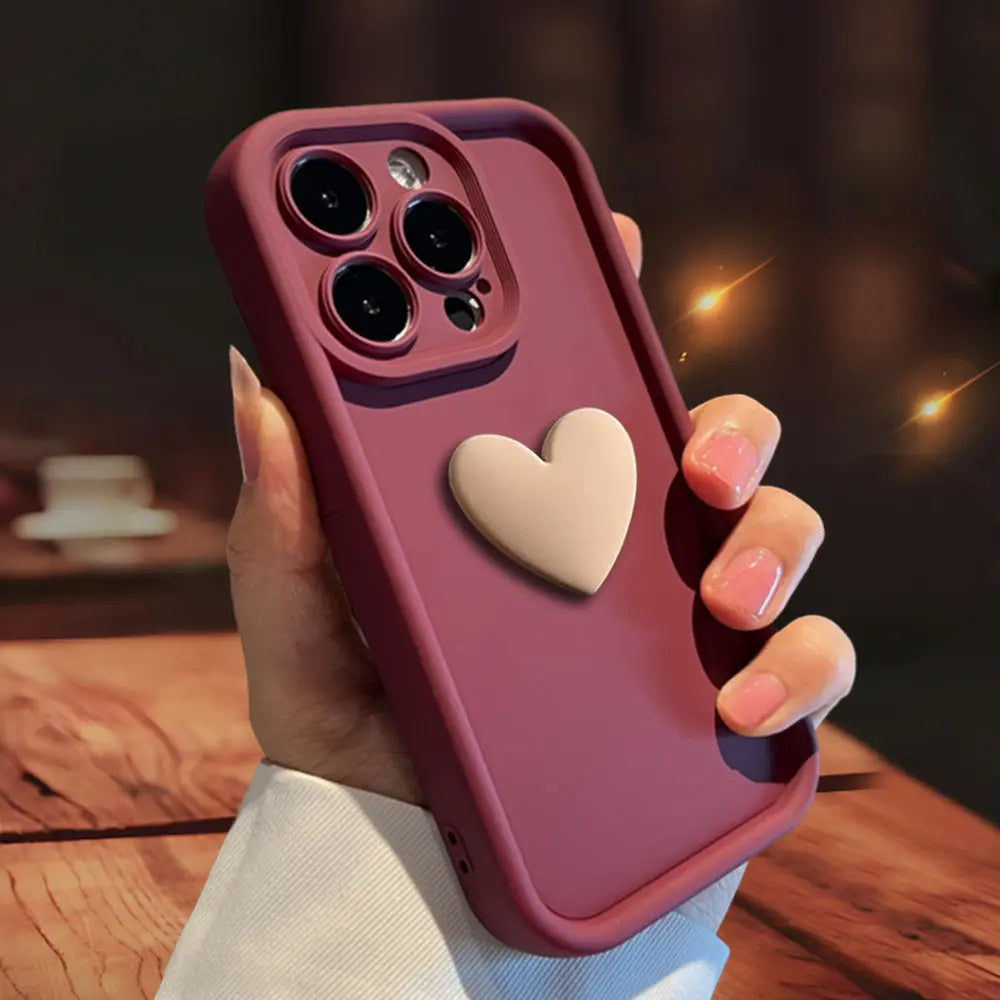 Three-dimensional Love Skin-friendly Frosted Lens All-inclusive Phone Case LEICA