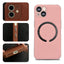 Leather Phone Case Iphone14 Mag Safe Magnetic Cross For iPhone 14