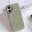 Flannel Magnetic Leather Phone Case For iPhone 16