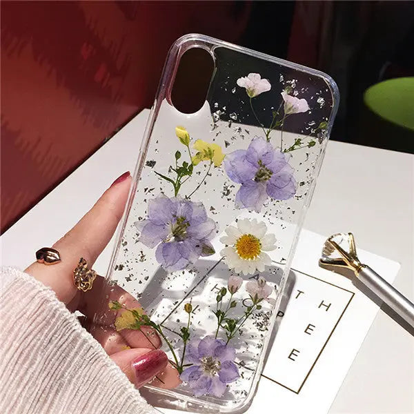 Dry flower mobile phone case Online Only