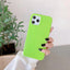 Simple Candy Color Glossy Soft Phone Case - MyMobile