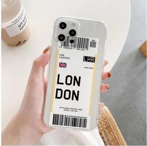 Airline Ticket Tpu Mobile Phone Case - MyMobile