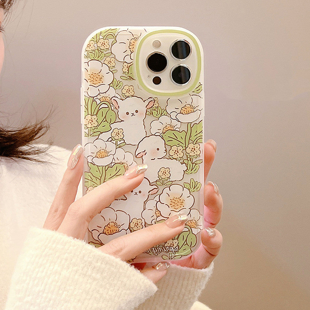 Flower Mobile Phone Case For Iphone13 Transparent White - MyMobile