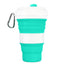 Silicone folding coffee cup