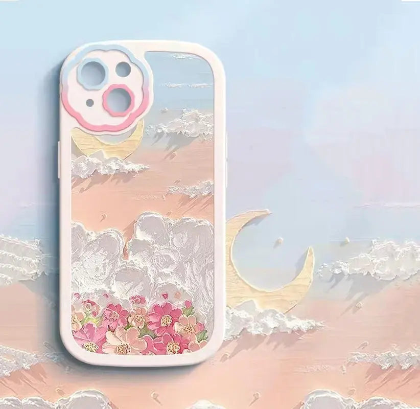 Oil Painting Flower Mobile Phone Protective Case Online Only