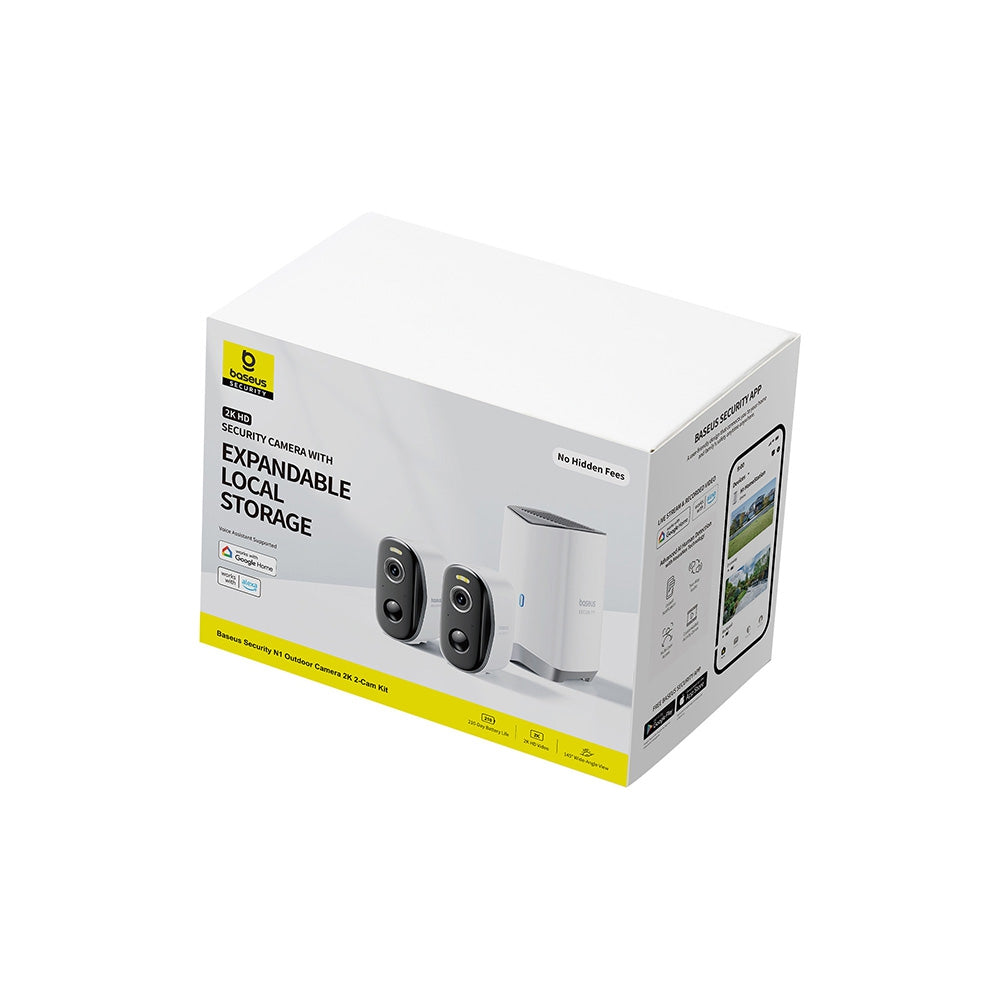 Baseus Security N1 Outdoor Camera 2K 2-Cam Kit
