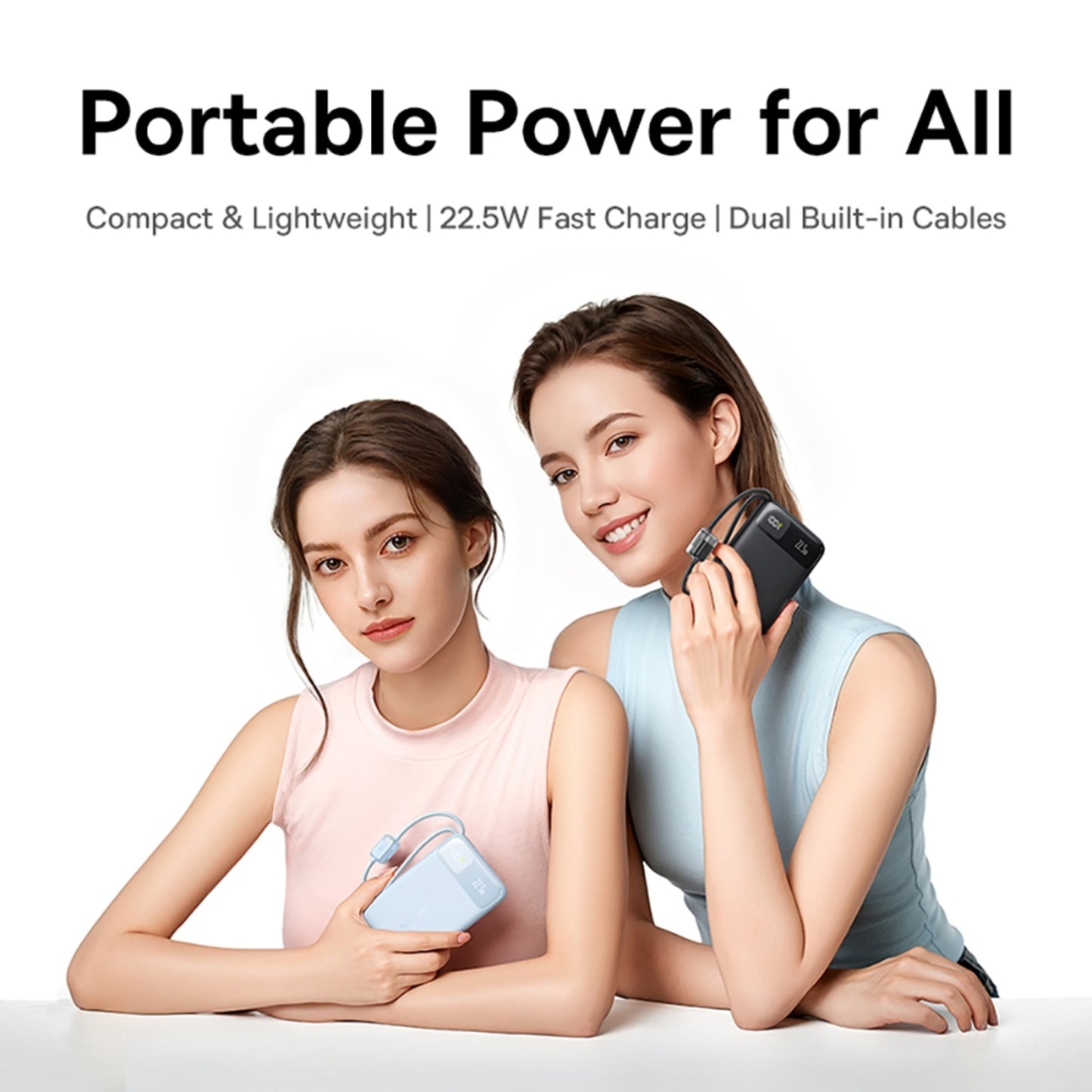 Baseus EnerFill FC11 Digital Display Power Bank with Dual Built-in Cables 10000mAh 22.5W