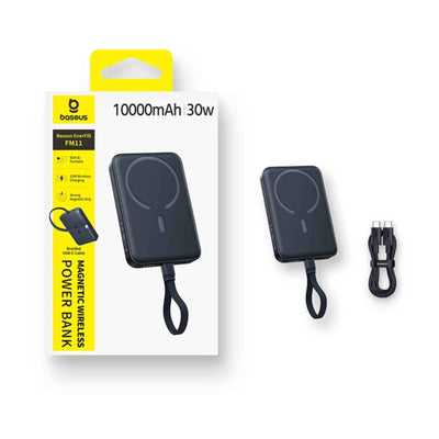 Baseus EnerFill FM11 Magnetic Power Bank with Built-in USB Cable 10000mAh 30W