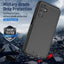 Shockproof Robot Armor Hard Plastic Case with Belt Clip for Samsung Galaxy A25 5G-Black - MyMobile