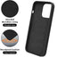 Liquid Silicone Case Cover for iPhone 15 Plus Black