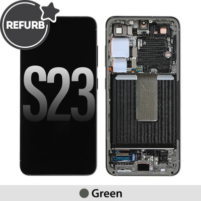 Samsung Galaxy S23 5G S911B REFURB OLED Screen Replacement (SERVICE PACK SCREEN REFURBISH NEW FRAME ASSEMBLED )