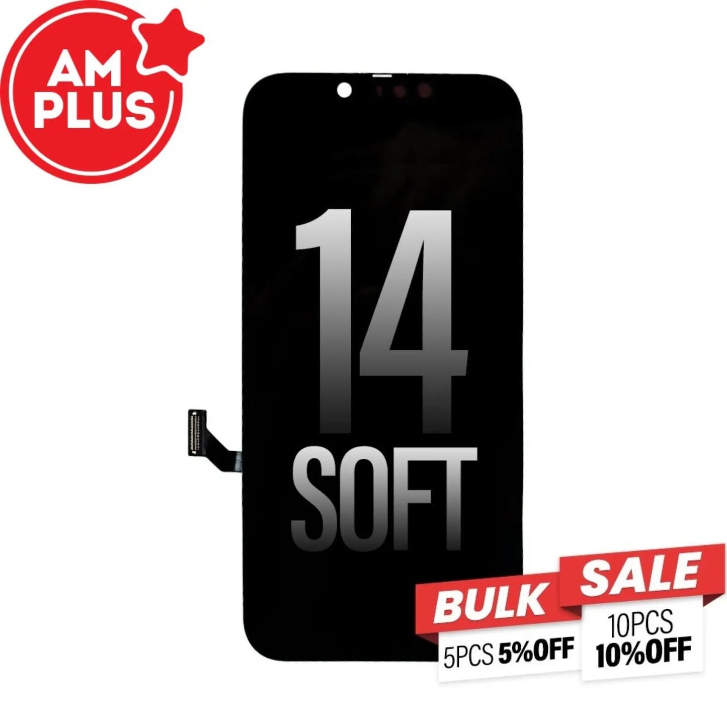 AMPLUS Soft OLED Assembly for iPhone 14 Screen Replacement - MyMobile