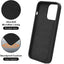 Liquid Silicone Case Cover for iPhone 15 Black