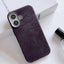 Flannel Magnetic Leather Phone Case For iPhone 16