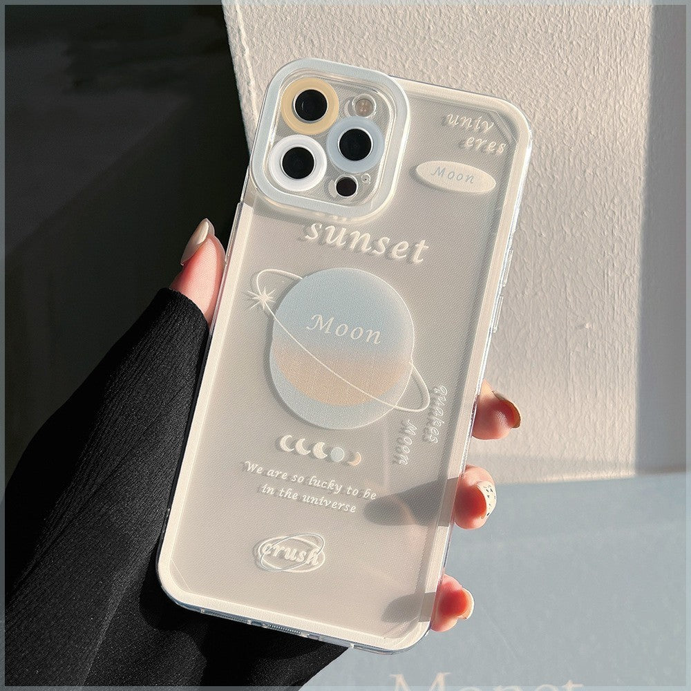 Gradual Planetary Angel Eye Phone Case For iPhone 14