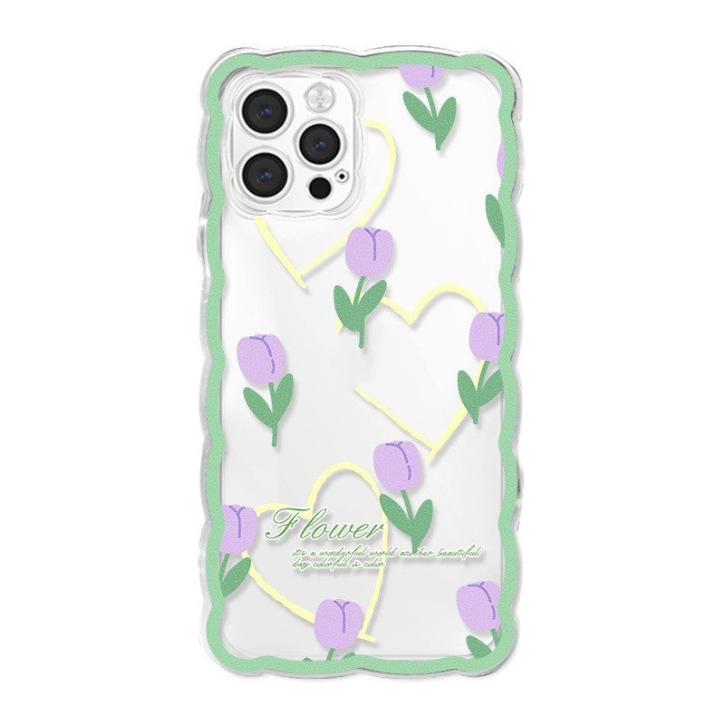 Big Wave Flower Phone Case For iPhone 14