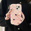 Women's Fashionable Plush Plaid Mobile Phone Case - MyMobile