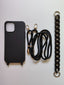 Chain Crossbody Phone Case Candy Color Soft Shell For iPhone 16