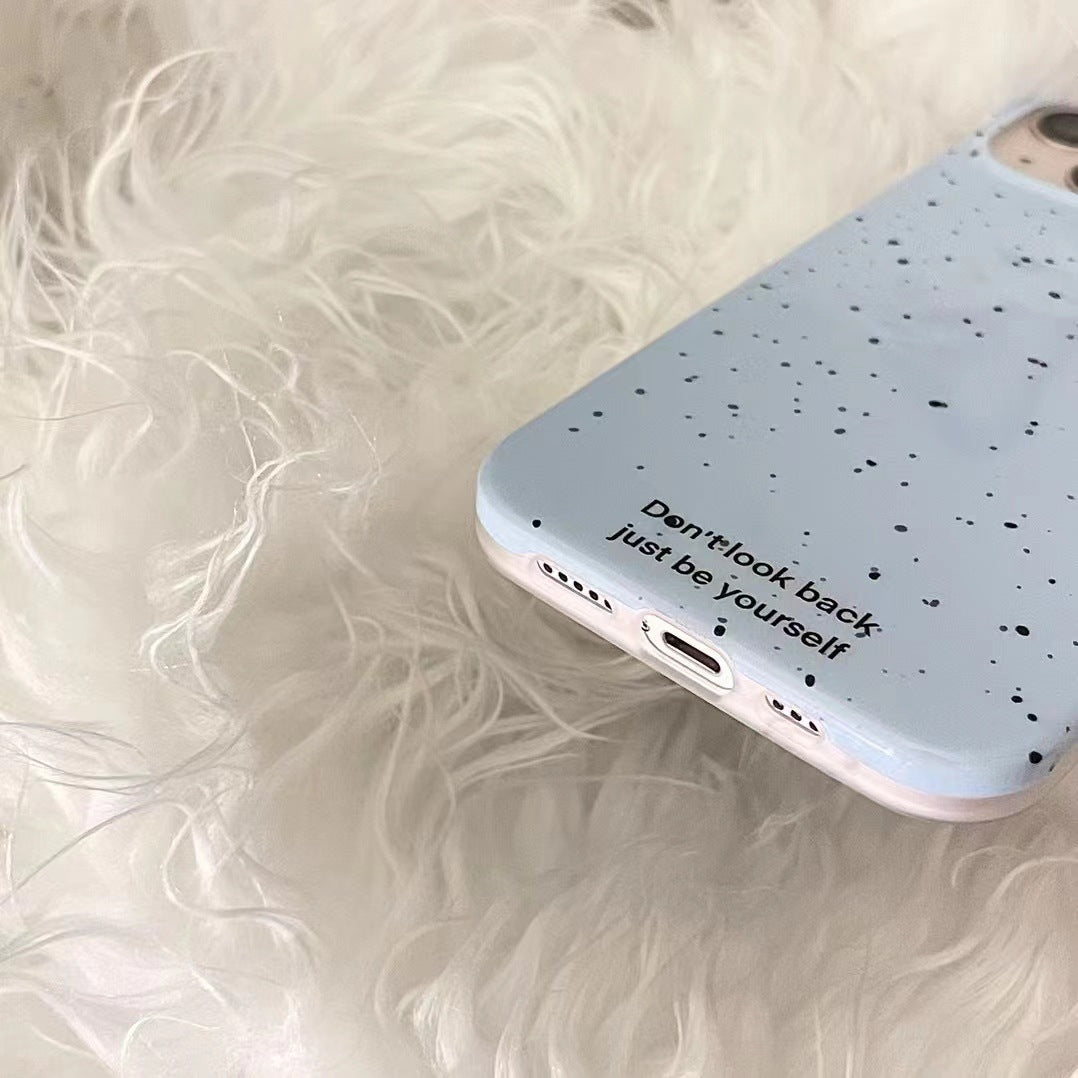 Simple Cream Splash Ink Mobile Phone Case For iPhone 14