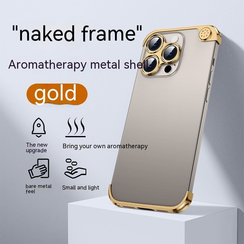 Applicable Universal Phone Case Mobile Phone Case Aromatherapy Metal For iPhone 15