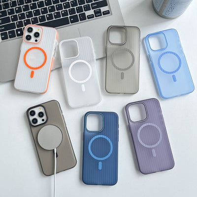 Corrugated Matte Cover Phone Case For iPhone 15