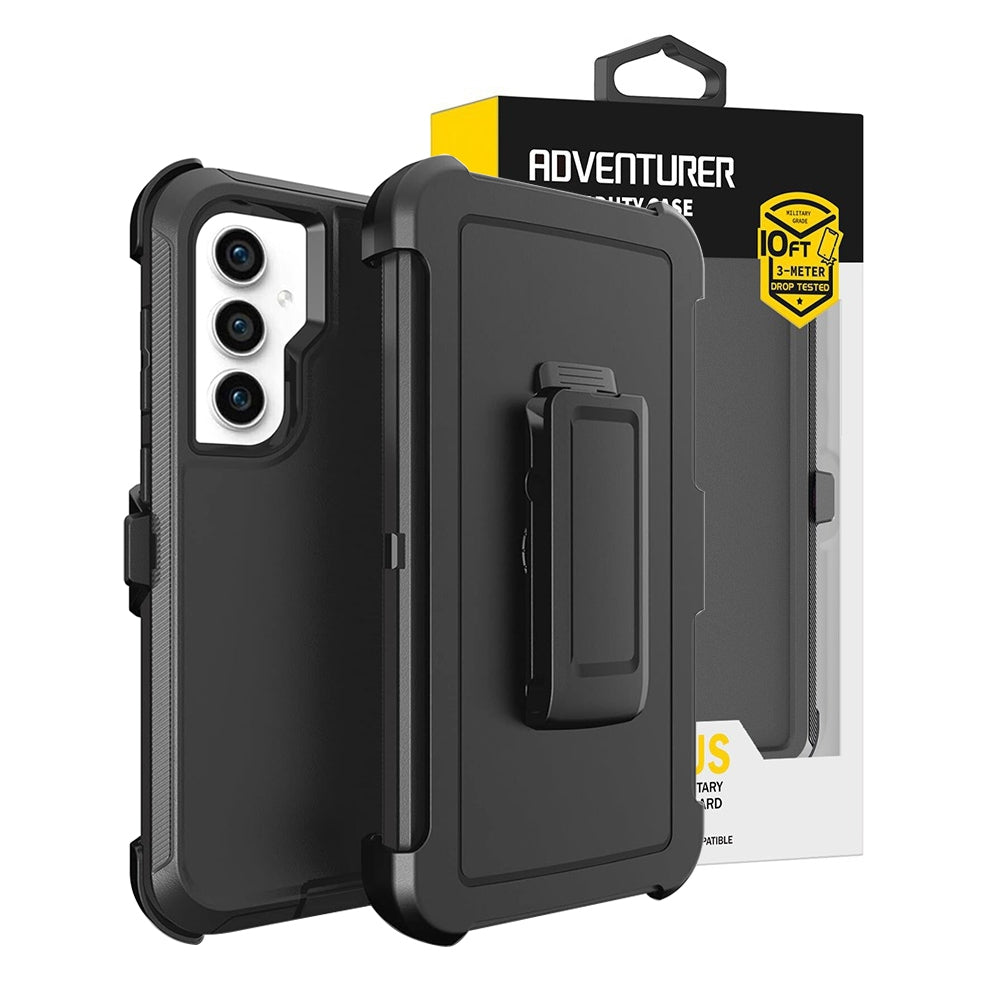 Shockproof Robot Armor Hard Plastic Case Cover with Belt Clip for Samsung Galaxy S24 FE