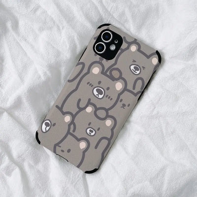 Cute Bear Creative Sheepskin Mobile Phone Shell Online Only