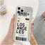 Airline Ticket Tpu Mobile Phone Case - MyMobile