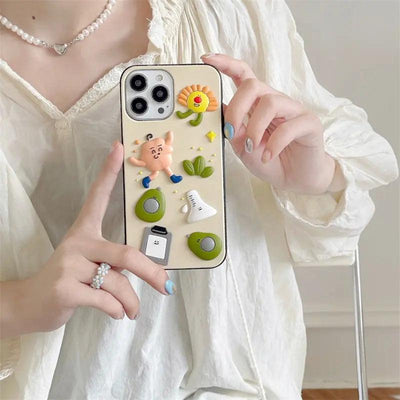 Avocado Villain Cartoon Mobile Phone Case Silicone Online Only