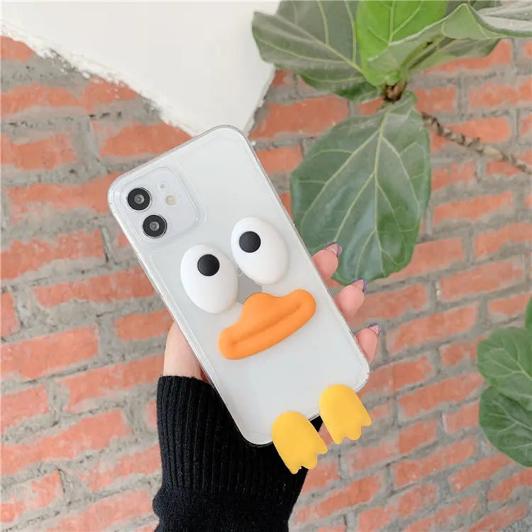 Compatible with  , Three-dimensional Cartoon Duck All-inclusive Phone Case Online Only