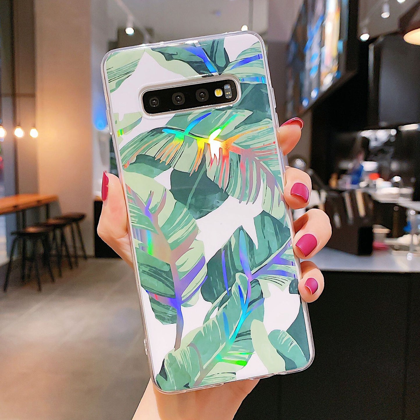 Laser Canna leaf mobile phone case - MyMobile