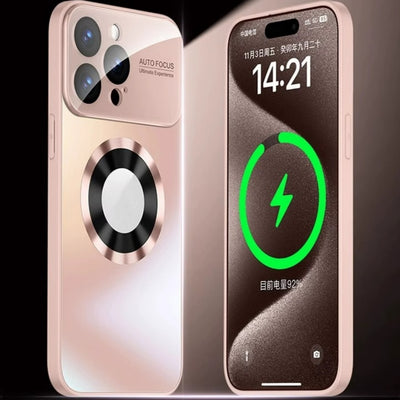 Phone Case Large Window AG Nano Frosted Magnetic Suction For iPhone 16