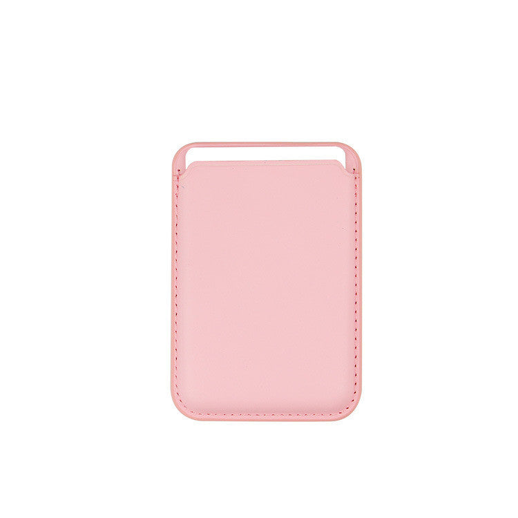 Leather Magnetic Card Sleeve For iPhone 15