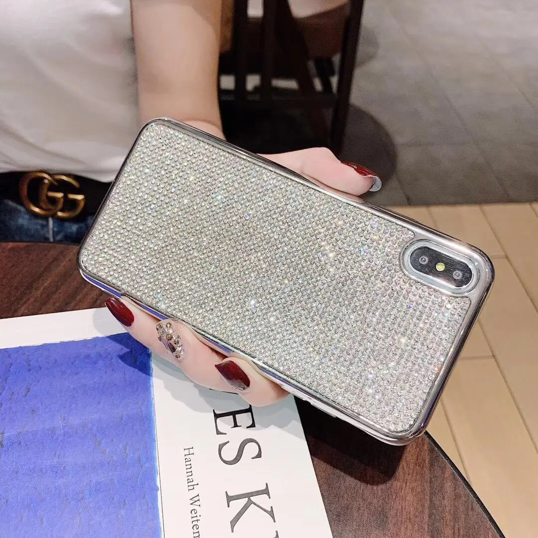 Electroplating drill mobile phone case Online Only