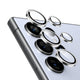 Kinglas Metal Ring HD Tempered Glass Camera Lens Protector Film for Samsung Galaxy S23 Ultra