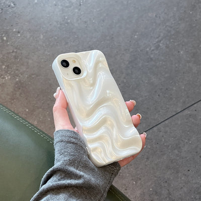 Three-dimensional Pleated Water Ripple Phone Case For iPhone 16