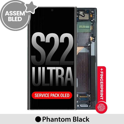 ASSEMBLED OLED Screen Replacement with Frame for Samsung Galaxy S22 Ultra 5G S908B