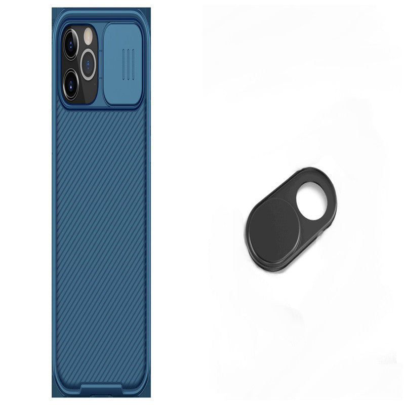 Black Mirror Sliding Cover Sliding Goggles Anti-drop Mobile Phone Case For iPhone 14