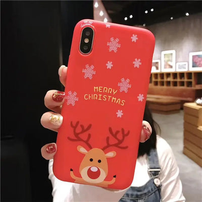 Scarlet Christmas silicone mobile phone case Online Only