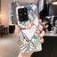 Retro electroplating geometric flower phone case For Samsung Galaxy S20