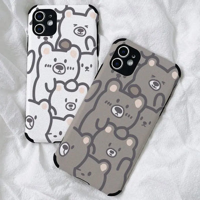 Cute Bear Creative Sheepskin Mobile Phone Shell Online Only