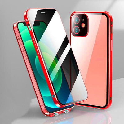 New Applicable Phone Case Double-sided Buckle Glass Privacy For iPhone 11, 12, 13, 14, 15 - MyMobile