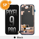 OLED Screen Digitizer With Frame and Fingerprint for Google Pixel 9 Pro-Black (Service Pack)