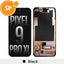 OLED Screen Digitizer With Bezel Frame and Fingerprint Sensor for Google Pixel 9 Pro XL-Black (Service Pack)